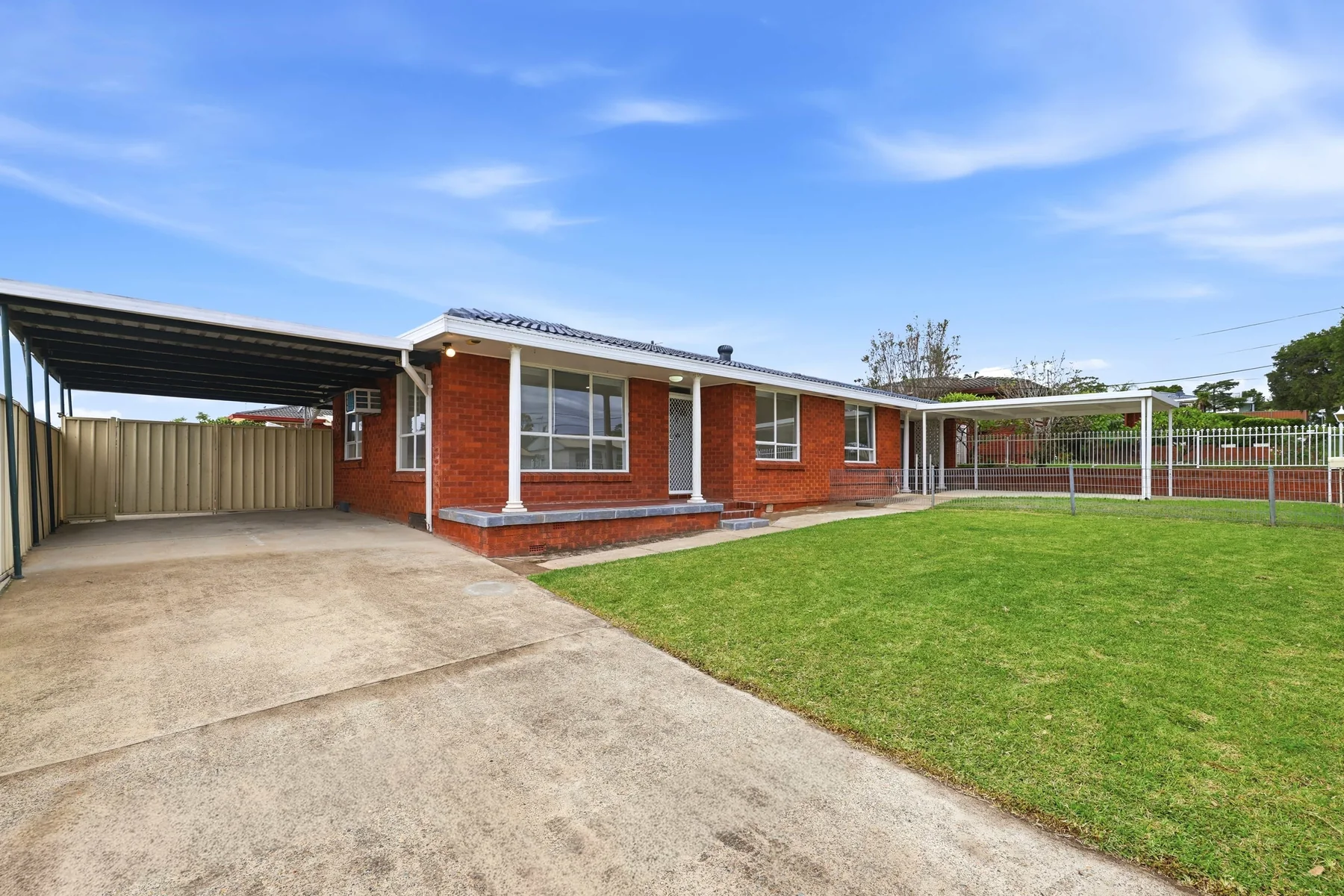 Single-storey home exterior photographed for a property marketing campaign